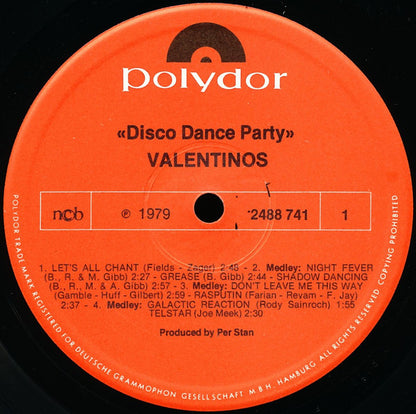 Valentinos* : Disco Dance Party (LP, Album)