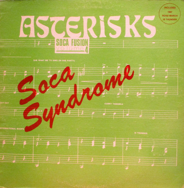 Asterisks : Soca Fusion Volume 4 - Soca Syndrome (LP, Album)