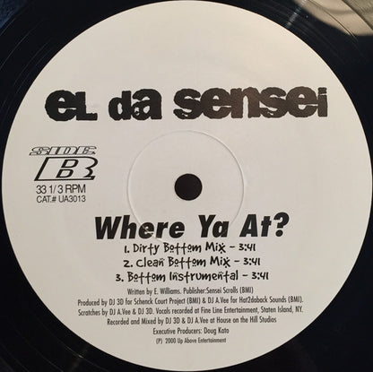 El Da Sensei - Where Ya At? (12")