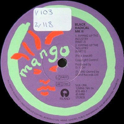 Black Radical MKII : Ripping Up The Industry (12")