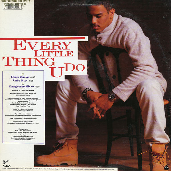 Christopher Williams - Every Little Thing U Do (12", Single)