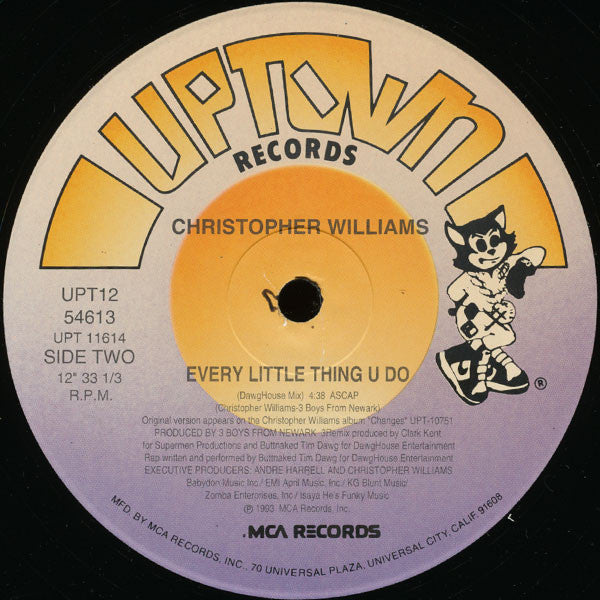 Christopher Williams - Every Little Thing U Do (12", Single)