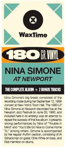 Nina Simone : Nina Simone At Newport  (LP, Album, Ltd, RE, 180)