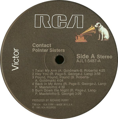 Pointer Sisters : Contact (LP, Album, Ind)