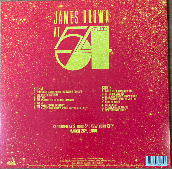 James Brown - At Studio 54 (LP, Comp, Ltd, Red)