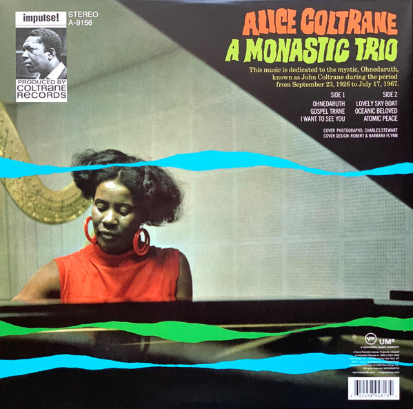 Alice Coltrane - A Monastic Trio (LP, Album, RE, Gat)