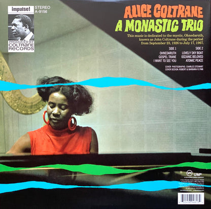 Alice Coltrane - A Monastic Trio (LP, Album, RE, Gat)