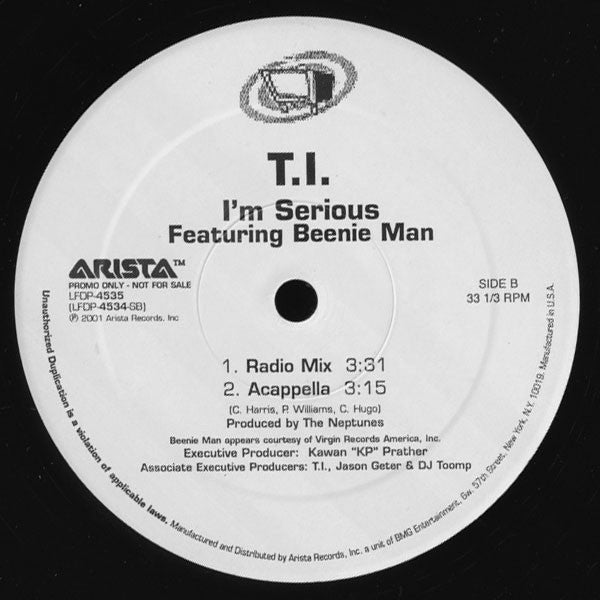 T.I* - I'm Serious (12", Promo)