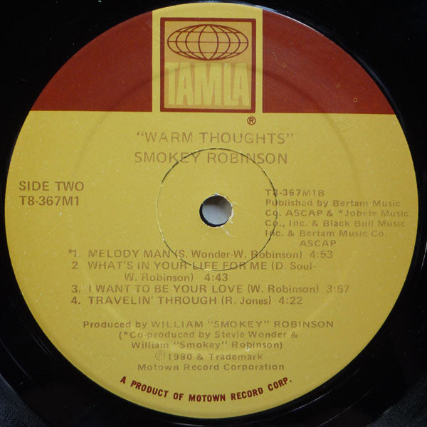 Smokey Robinson - Warm Thoughts (LP, Album)