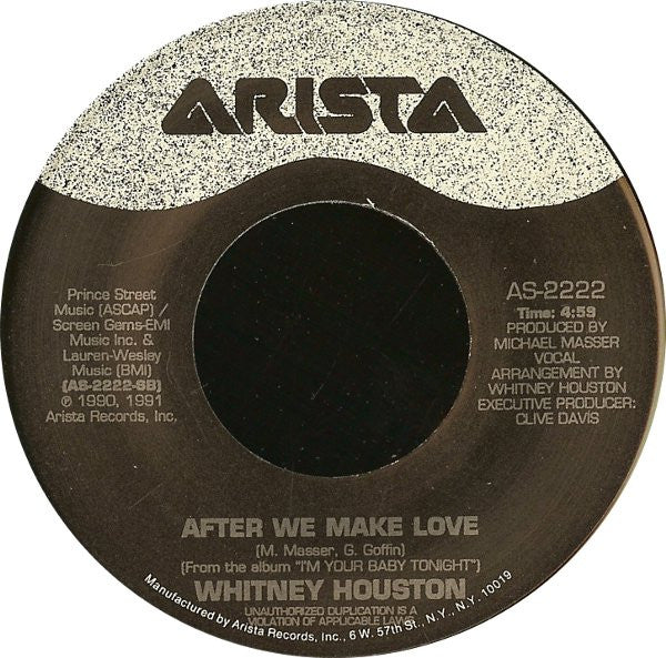 Whitney Houston : Miracle (7")