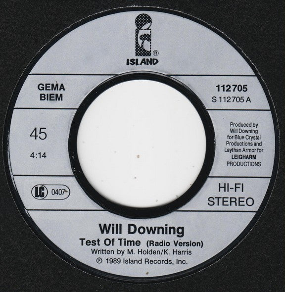 Will Downing : Test Of Time (7")