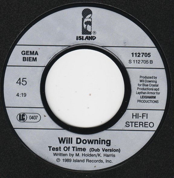 Will Downing : Test Of Time (7")