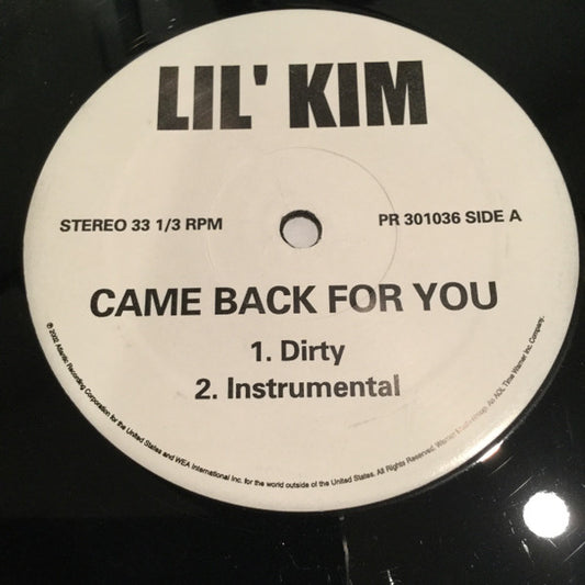 Lil' Kim - Came Back For You (12")