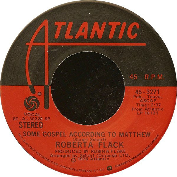 Roberta Flack : Feelin' That Glow (7", Spe)