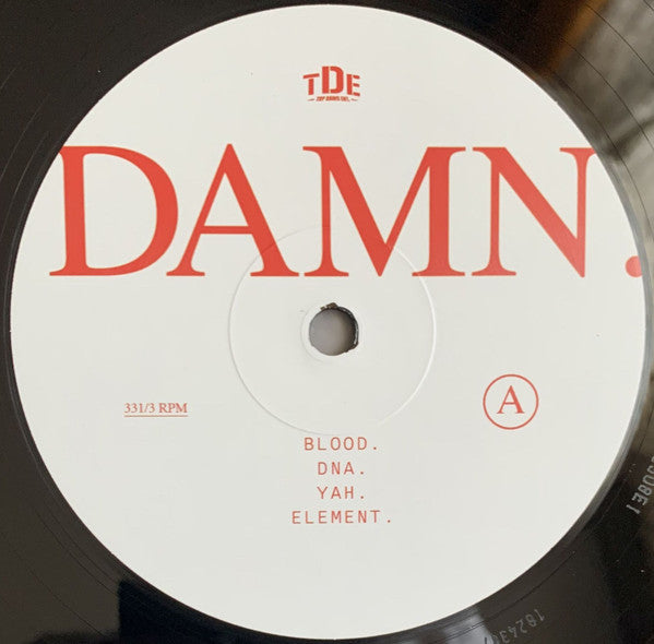 Kendrick Lamar : Damn (2xLP, Album, Gat)