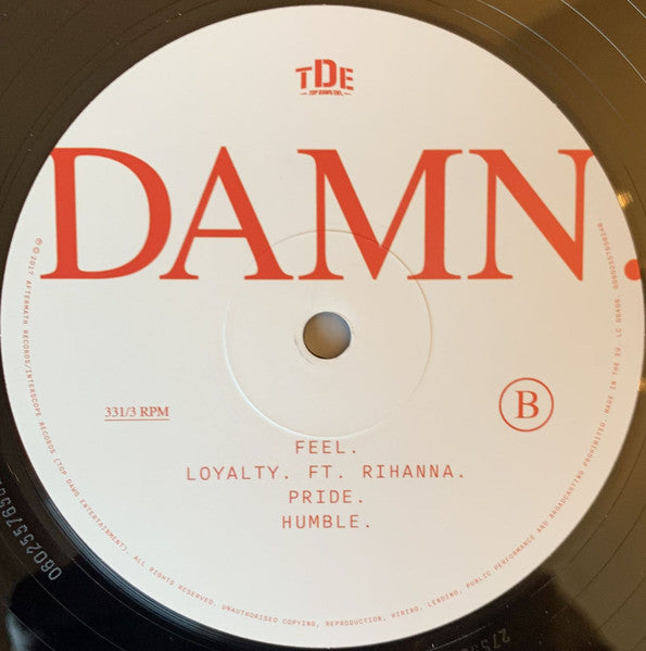 Kendrick Lamar : Damn (2xLP, Album, Gat)