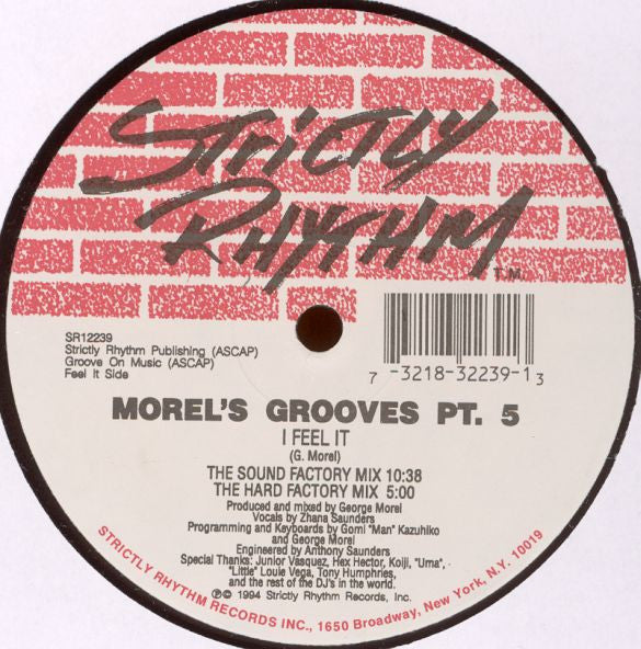 George Morel - Morel's Grooves  Pt. 5 (12")
