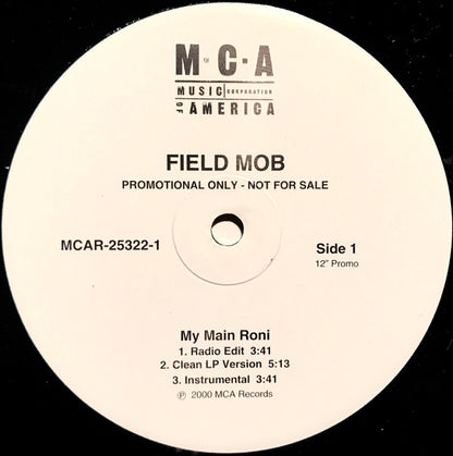 Field Mob - My Main Roni (12", Single, Promo)