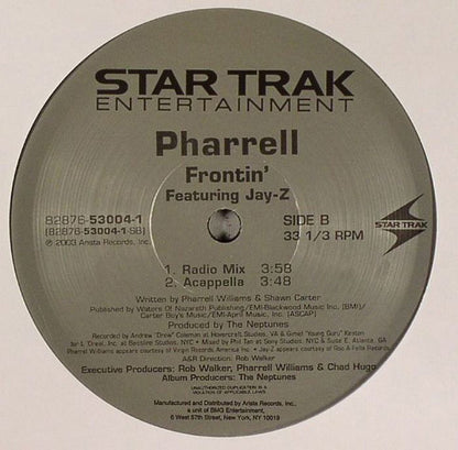 Pharrell* Featuring Jay-Z : Frontin' (12")