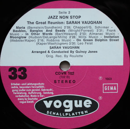 Sarah Vaughan - You're Mine You (LP, Album, RE)
