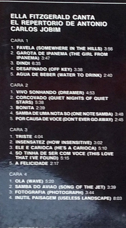 Ella Fitzgerald : Ella Fitzgerald Abraça Antonio Carlos Jobim (2xLP, Album)