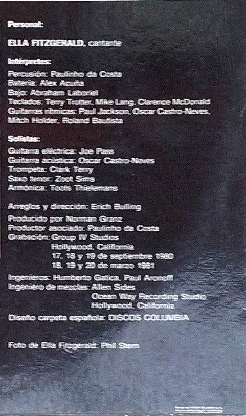 Ella Fitzgerald : Ella Fitzgerald Abraça Antonio Carlos Jobim (2xLP, Album)