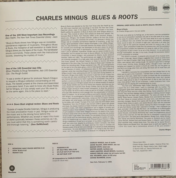 Charles Mingus - Blues & Roots (LP, Album, RE, RM, 180)