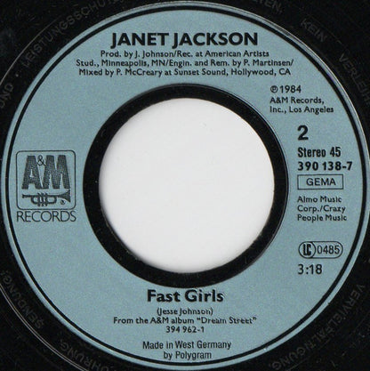 Janet Jackson : Control (7", Single)