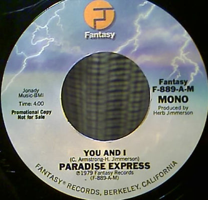 Paradise Express : You And I (7", Promo)