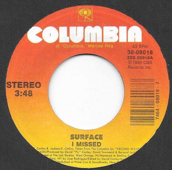 Surface : I Missed (7")
