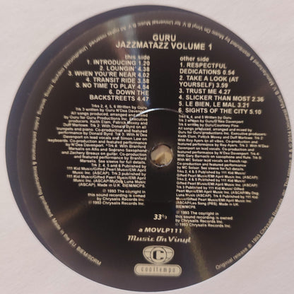 Guru - Jazzmatazz (Volume 1) (LP, Album, RE)