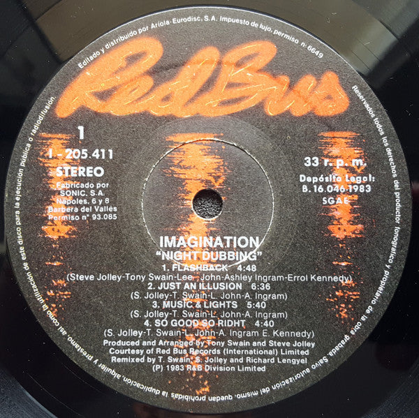 Imagination - Night Dubbing (Special Remixed Versions) (LP, Album)