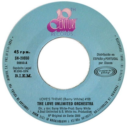 Love Unlimited Orchestra : Love's Theme (7", Single)