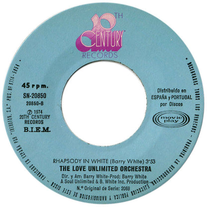 Love Unlimited Orchestra : Love's Theme (7", Single)