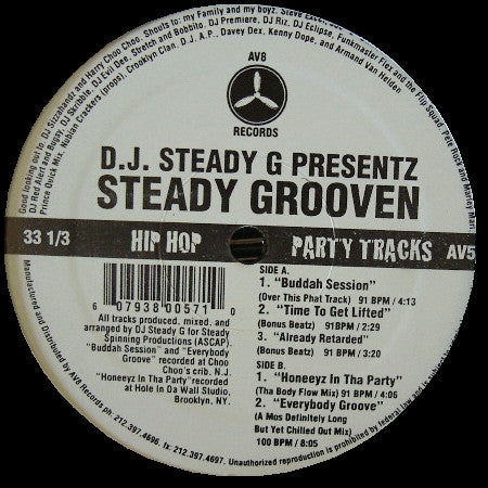 Steady G : Steady Grooven (12")
