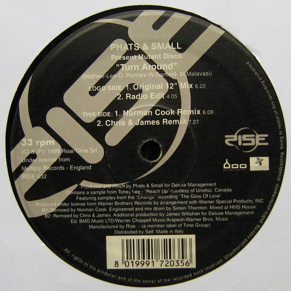 Phats & Small Present Mutant Disco - Turn Around (12")