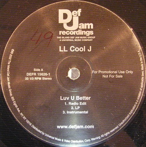 LL Cool J : Luv U Better (12", Promo)