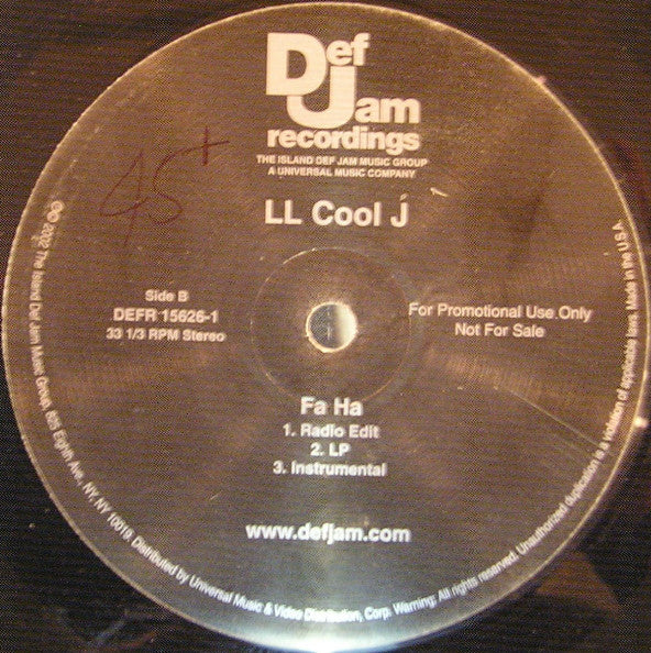 LL Cool J : Luv U Better (12", Promo)