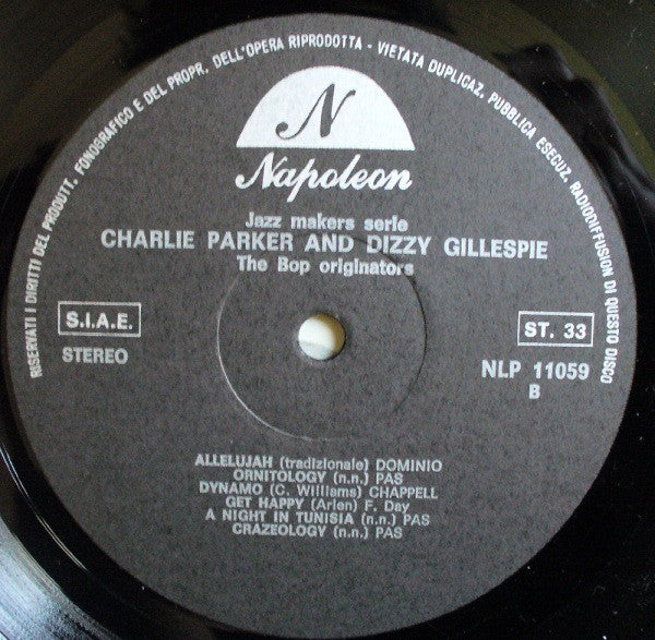 Charlie Parker And Dizzy Gillespie - The Bop Originators (LP, Comp)