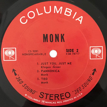Thelonious Monk : Monk. (LP, Album)