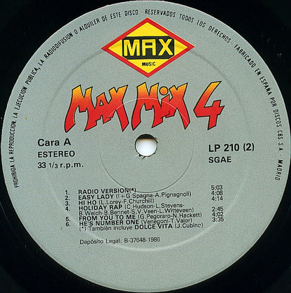 Various : Max Mix 4 (LP, Mixed + LP, Comp, P/Mixed + Box, S/Edition)