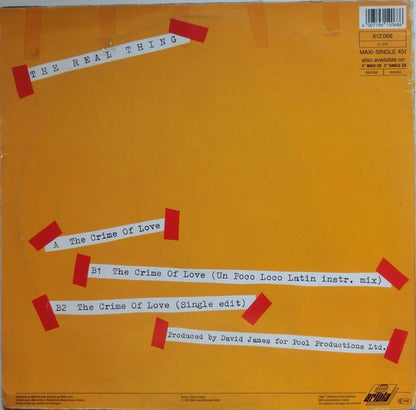 The Real Thing : The Crime Of Love (12", Maxi)