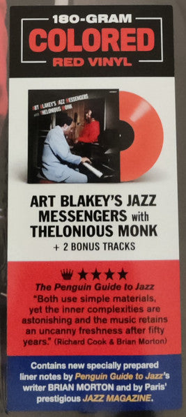 Art Blakey's Jazz Messengers with Thelonious Monk : Art Blakey  (LP, Album, Red)