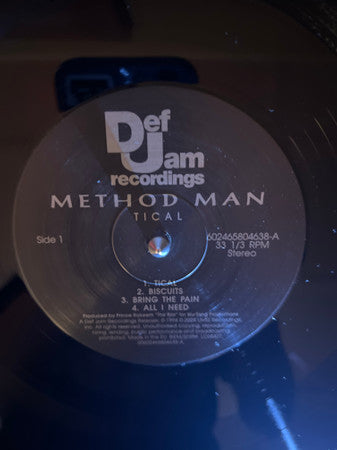 Method Man - Tical (2xLP, Album, RE, 30t)