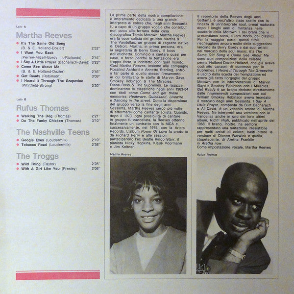 Martha Reeves / Rufus Thomas / The Nashville Teens / The Troggs - Martha Reeves / Rufus Thomas / The Nashville Teens / The Troggs (LP, Comp)