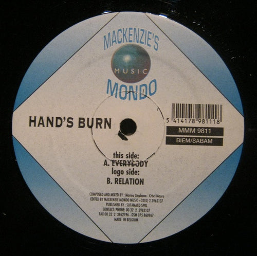 Hand's Burn : Everybody (12")