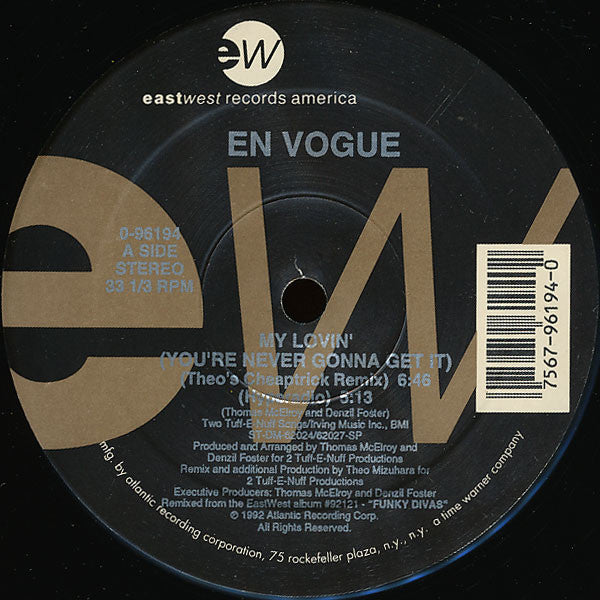 En Vogue : My Lovin' (You're Never Gonna Get It) (12")