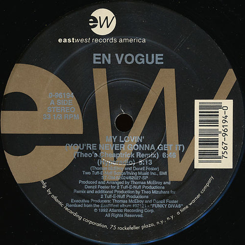 En Vogue : My Lovin' (You're Never Gonna Get It) (12")