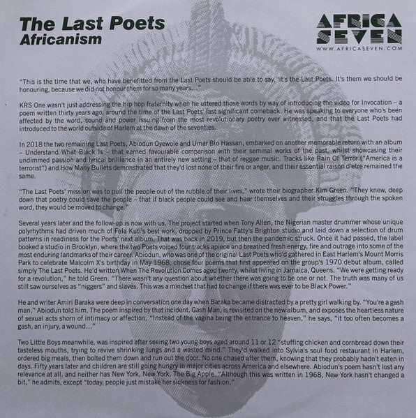 The Last Poets - Africanism (LP, Album)