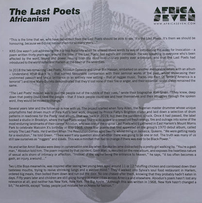The Last Poets - Africanism (LP, Album)